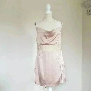 Revolve Superdown Baby Pink Spaghetti Strap Dress Size XL